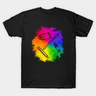 Colorful Art Supplies T-Shirt